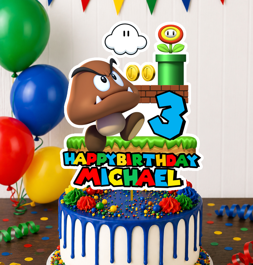 Mario Bros Cake Topper