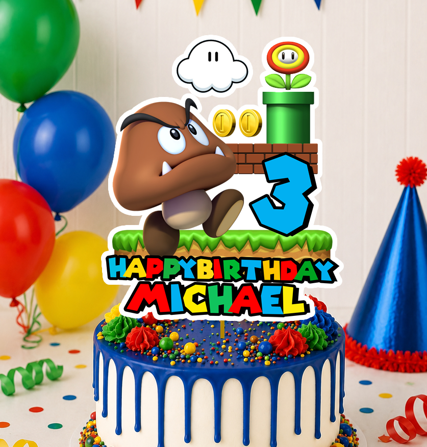 Mario Bros Cake Topper
