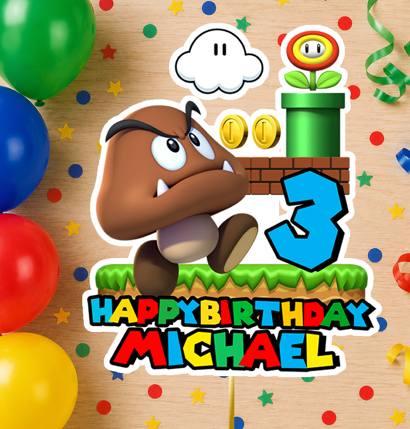 Mario Bros Cake Topper