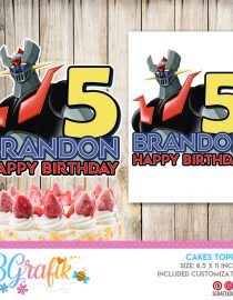 Mazinger Z Cake Topper