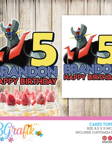 Mazinger Z Cake Topper