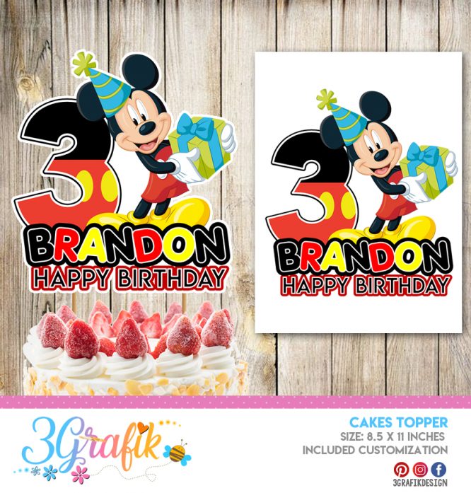 Mickey Mouse Cake Topper