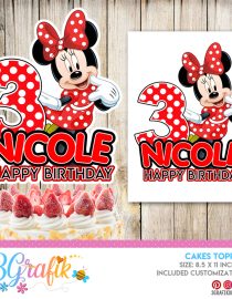 Minnie Mouse Cake Topper