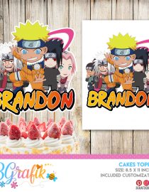 Naruto cake topper