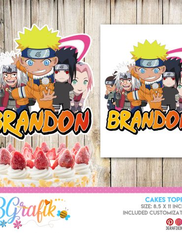 Naruto cake topper