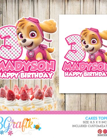 Paw Patrol Cake Topper printable Archives - 3Grafik | Printable ...