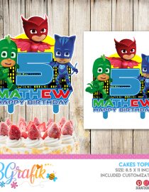 Pj Mask Cake Topper