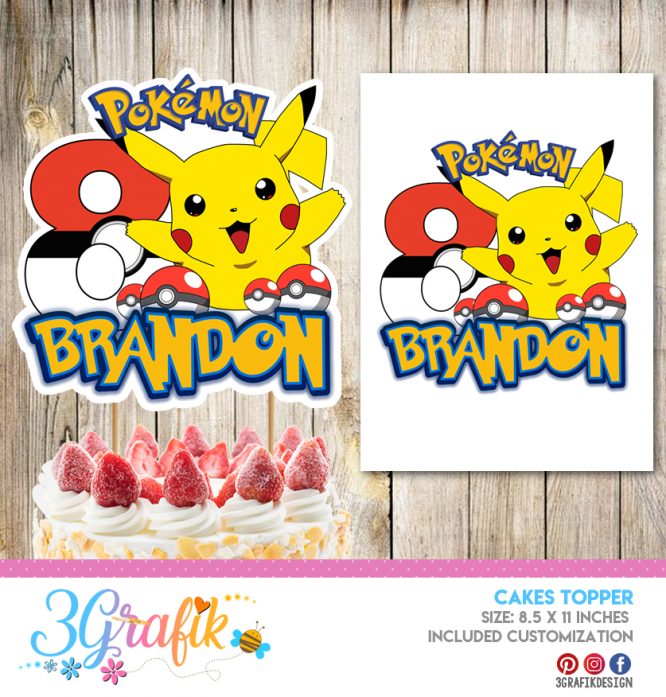 Pokemon Cake Topper