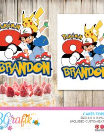 Pokemon Cake Topper printable