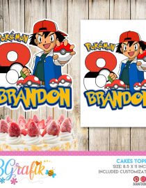 Pokemon Cake Topper digital