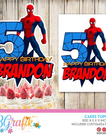 Spiderman cake topper