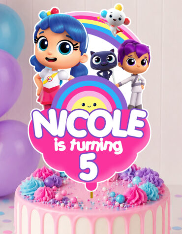 True and the Rainbow Kingdom Cake Topper