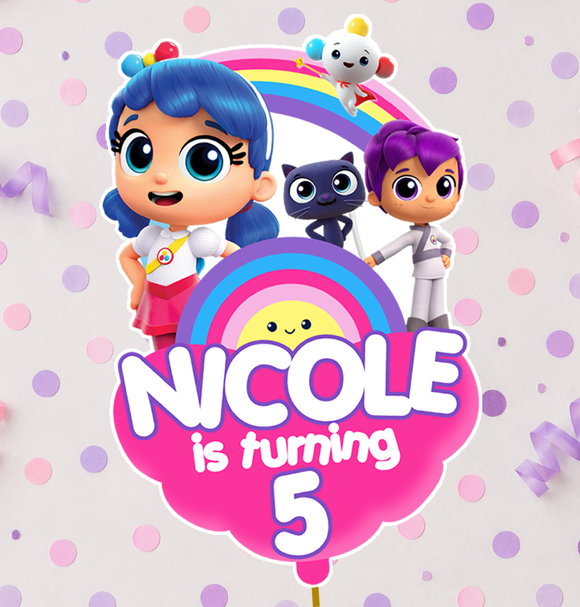 True and the Rainbow Kingdom Cake Topper