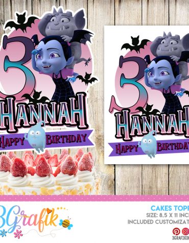 Vampirina Cake Topper digital