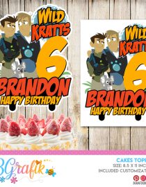 Wild Kratts Cake Topper printable