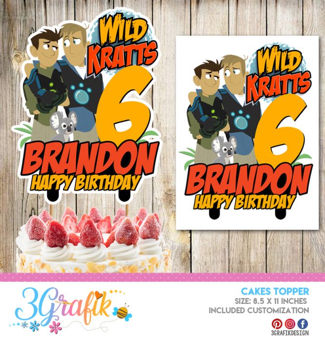 Wild Kratts Cake Topper printable