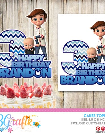 Boss Baby cake topper printable