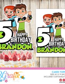 Ben 10 Cake Topper printable