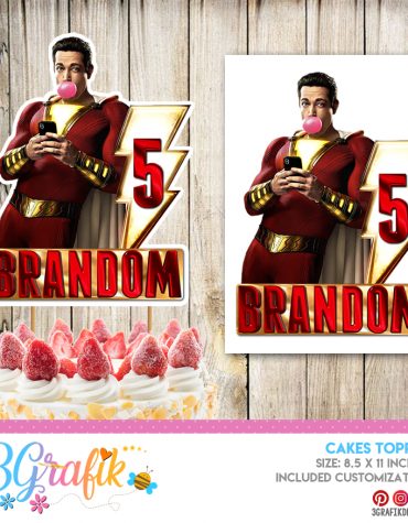 Shazam Cake Topper