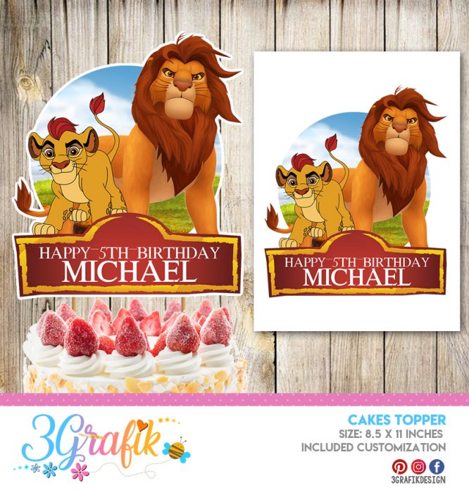 The Lion Guard Cake Topper