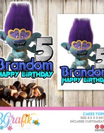 Troll Cake Topper printable