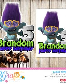 Troll Cake Topper Digital