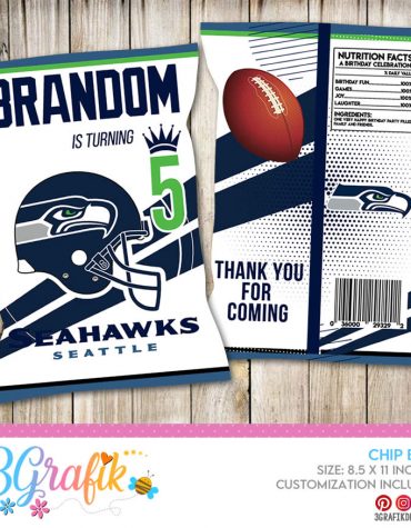 Seattle Seahawks Chip bag white blue