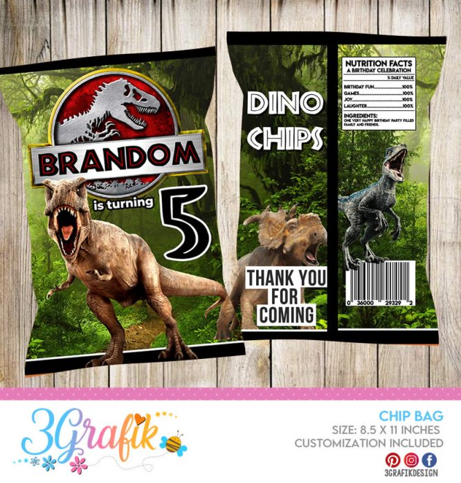 Jurassic Park Chip Bags