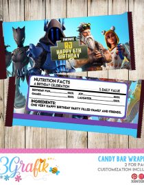 Fortnite candy bar wrappers