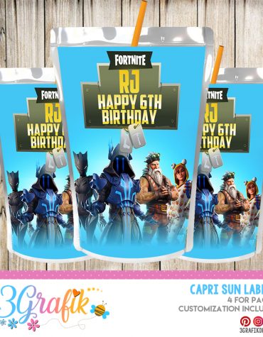 Fortnite Capri Sun Labels