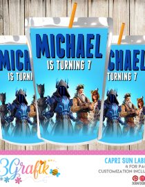 Fortnite Capri Sun Labels digital