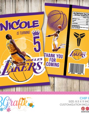 Lakers Kobe Bryant Chip Bags Digital