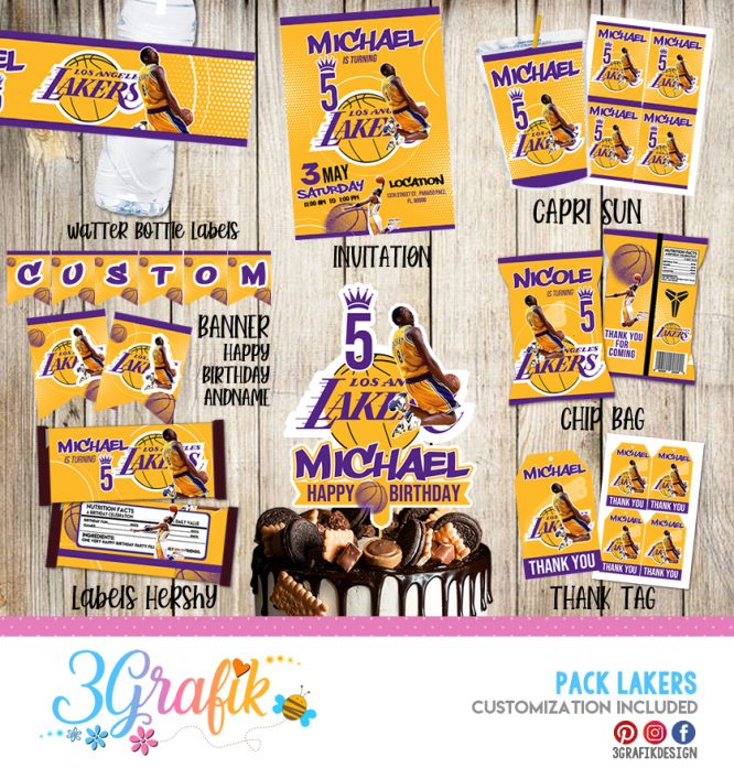 Party Lakers Pack Printable