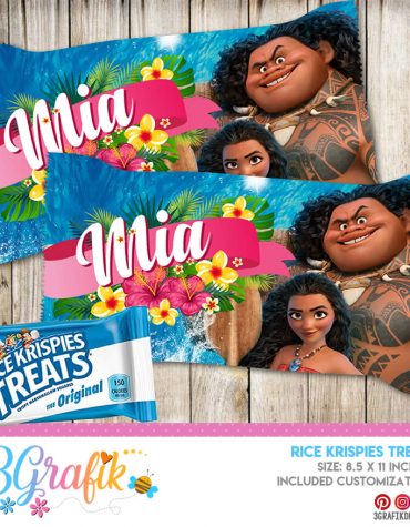 Moana Rice Krispie Treats