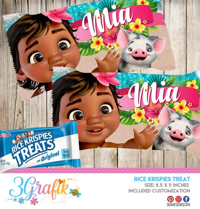 Moana Rice Krispie Treats digital