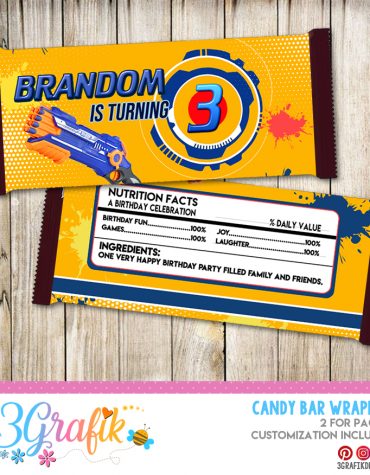 Nerf Candy Bar Wrapper