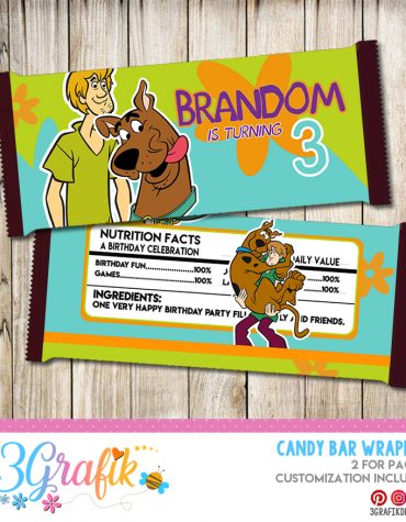 Scooby Doo Candy Bar Wrapper