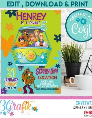 Scooby Doo Invitation