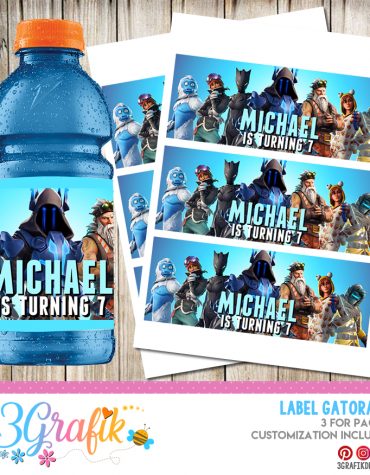 Fortnite Gatorade Label Digital