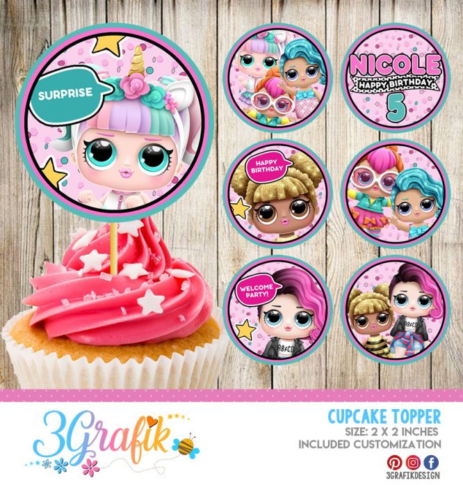 Lol Surprise Cupcake Topper