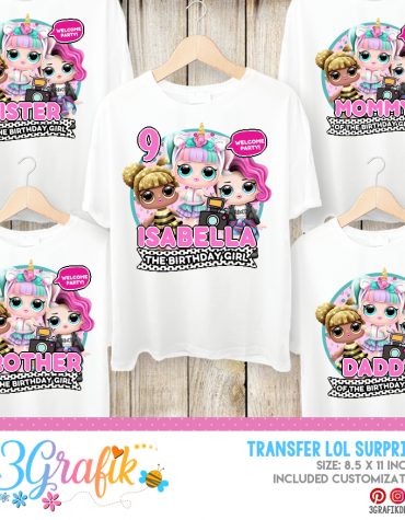 Lol Surprise transfers t-shirt