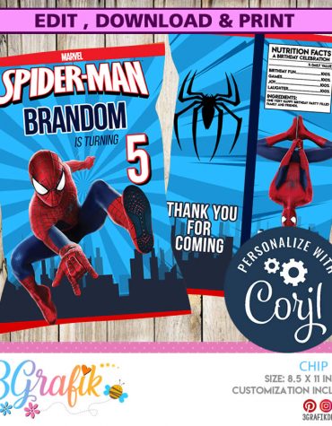 Spiderman Chip Bag
