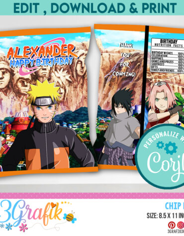 Naruto Chip Bag