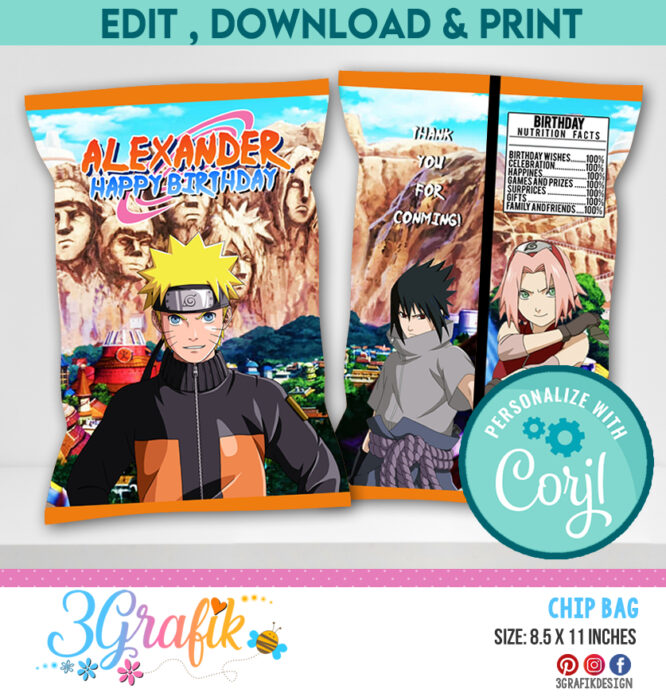 Naruto Chip Bag