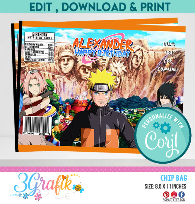 Naruto Chip Bag