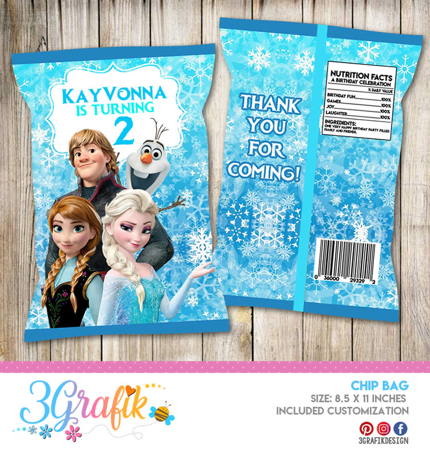 Frozen Friends Chip BagFROZENCHIP02