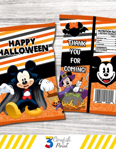 Halloween Mickey Mouse Chip Bag Digital