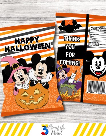 Halloween Mickey Mouse Chip Bag