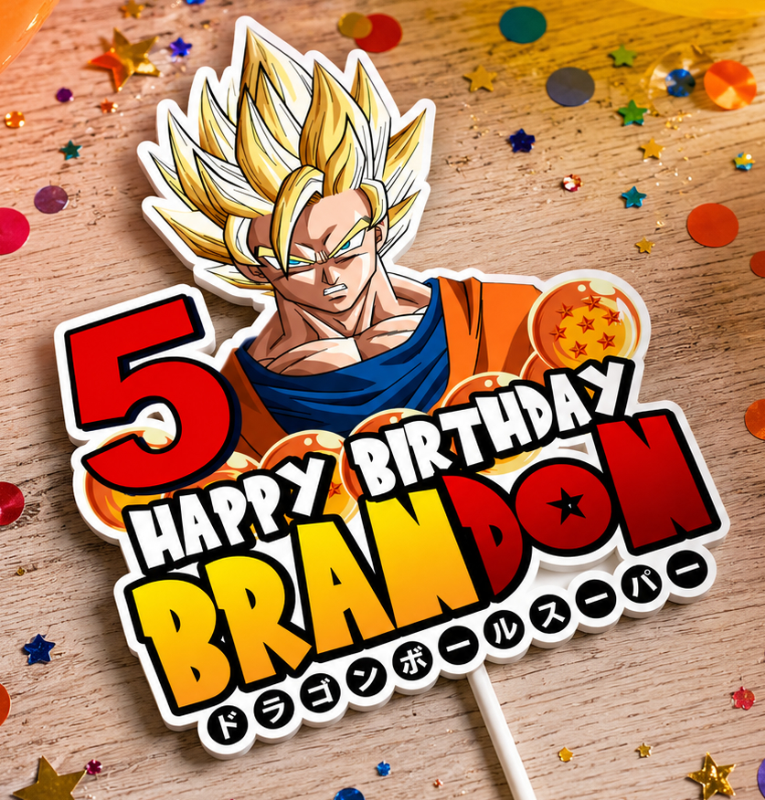 Dragon ball Z Topper printable - Image 4