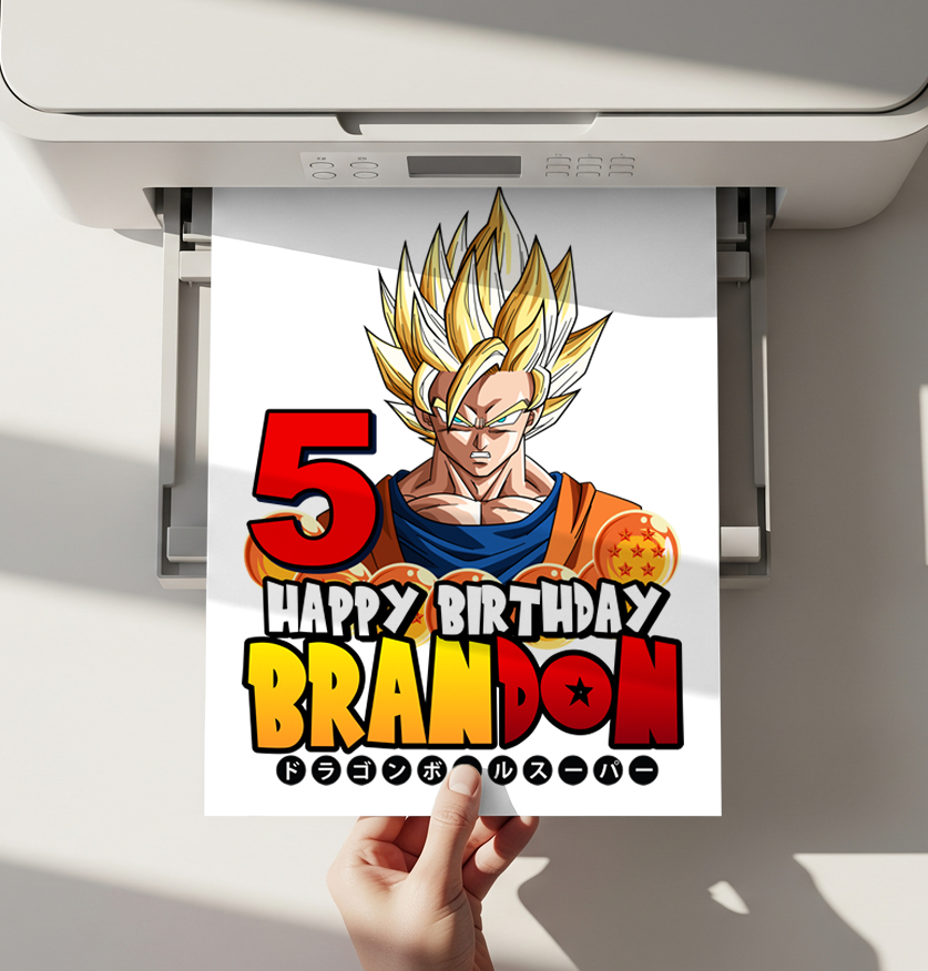 Dragon ball Z Topper printable - Image 3